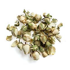 Ätbara blommor - Vita rosenknoppar, 10g
