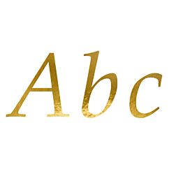 Kultaiset kirjaintarrat