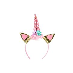 Tiara - Enhörningshorn, Rosa