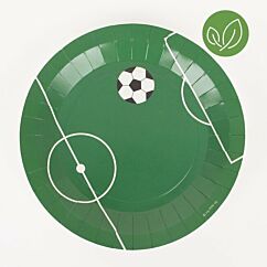 Papptallrikar - Fotbollsplan, 8-pack