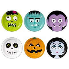 Papptallrikar- Halloween Monsters, 18cm, 6-pack