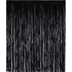 Draperi - Svart Metallic, 100x240 cm