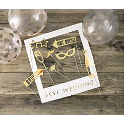 Upea setti häiden Photo Boothiin!