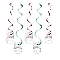 Roikkuvat kierrekoristeet Birthday Bunny.