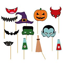 Photo booth -  Classic Halloween, 12 props
