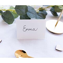 Placeringskort 9cmx6cm - Pärlvit, 10-pack