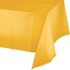 Muovinen pöytäliina - Keltainen, 137x274cm