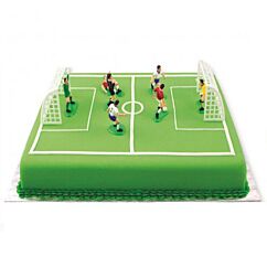 jalkapalloaiheinen koristelusetti kakulle