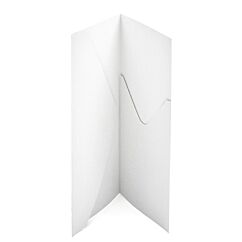 Avlångt fickkort + kuvert - Pärlvit, 5-pack