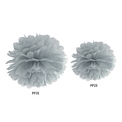Harmanvärinen pom pom, 25 cm tai 35 cm.