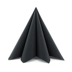 Premium Servetter - Svart, 20-pack