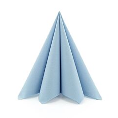 Premium Servetter - Ljusblå, 25kpl