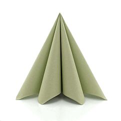 Premium Servetter - Olivgrön, 20-pack