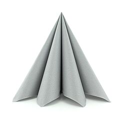 Premium Servetter - Silver, 25-pack