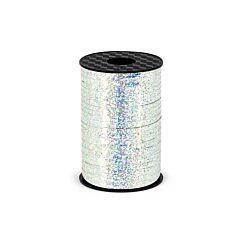 Silver holografiskt presentband, 225m