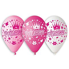 Prinsessa-aiheiset ilmapallot, 6 kpl.
