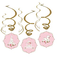 Prinsessa-aiheiset kierrekoristeet.