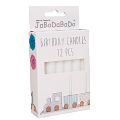 Valkoiset kynttilät syntymäpäiväjunaan!