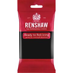 Renshaw Ready to Roll Icing Black - Musta sokerimassa, 250g.