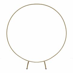 Kultainen vihkikaari jolla teet häistäsi tunnelmalliset kukilla, ilmapalloilla tai köynnöksillä.