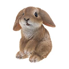 Dekorationsföremål  - Sittande brun hare, 9cm