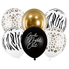 Ilmapallosetti, Girls Night Out, Safari - 6kpl