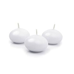 Valkoiset kelluvat kynttilät - 5 cm, 10 kpl. 