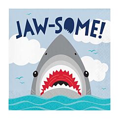 Servetter - Haj Jaw-Some, 16-pack