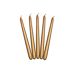 Kultaiset metallinhohtoiset kynttilät - 24cm, 10kpl