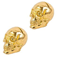 Guldfärgade dödskallar - Korthållare, 2-pack