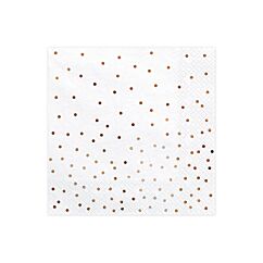 Lautasliinat ruusukultaisilla pilkuilla, 20 kpl.