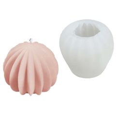 Ljusform - Klot med veck, 7cm