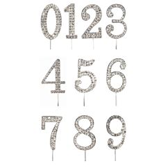 Numerokakkukoriste strassitimanteilla.