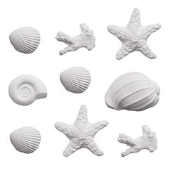 Sockerdekorationer - Vita snäckor