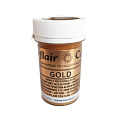 Sugarflair Pastafärg - Satin Gold, 25g