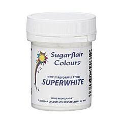 Sugarflair Superwhite - Vitt färgpulver, 20 g