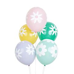 Ballonger - Prästkrage, 5-pack