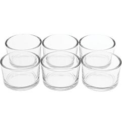 Ljuslykta klarglas, 6-pack