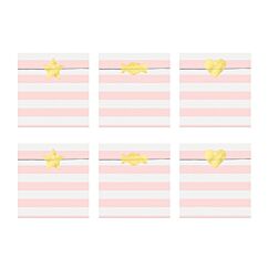 Papperspåsar - Rosa, 6-pack 