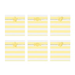 Papperspåsar - Gula, 6-pack