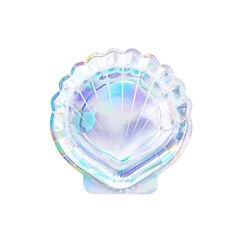 Pahvilautaset simpukanmuotoiset merenneito teemajuhlat