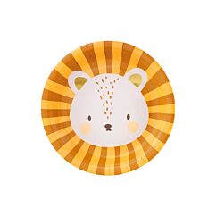 Papptallrikar - Lejon, 18cm, 6-pack