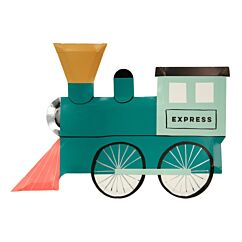 Papperstallrikar - Tåg, 8-pack