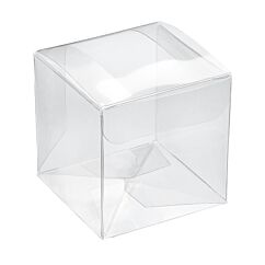 Presentförpackning - Transparent ask, 6x6cm, 2-pack