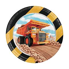 Työkone-jälkiruokalautaset, 8 kpl.