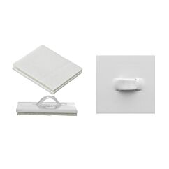 Itsekiinnittyvä silmukka tarrakiinnityksellä. Ripusta kätevästi juhlakoristeet.