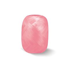 Yksi rulla vaaleanpunaista lahjanarua joka on 20 m pitkä ja 5 mm leveä.