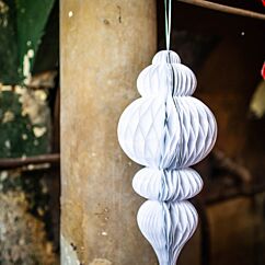 Valkoinen koristeellinen hunajakenno, 50x10cm