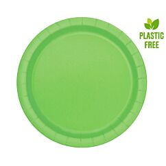 Pahvilautaset- Limen-Vihreä, 23cm, 8kpl