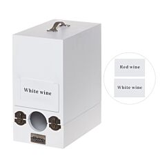 Trälåda för Bag in box - Vit